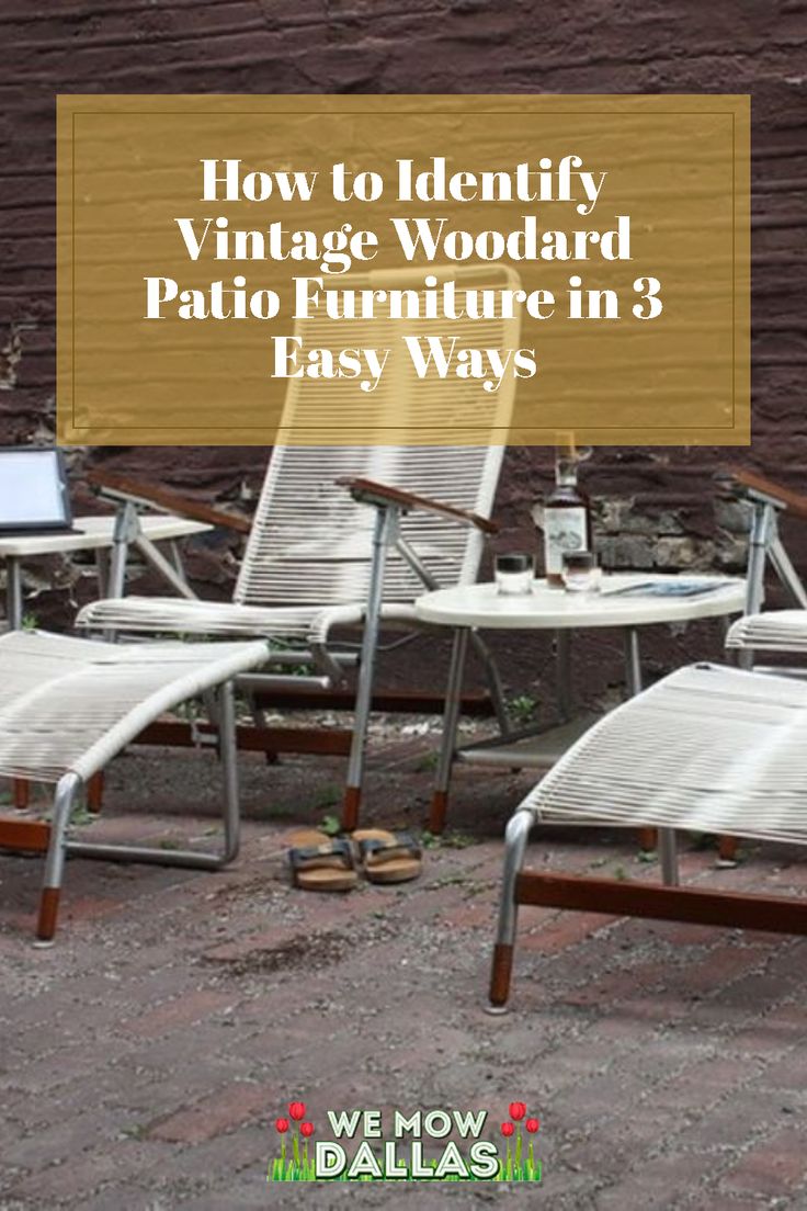 How to Identify Vintage Woodard Patio Furniture
