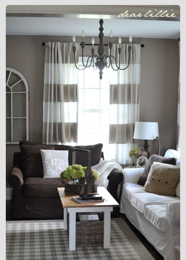 What Color Curtains Go With Grey Walls And Brown Furniture