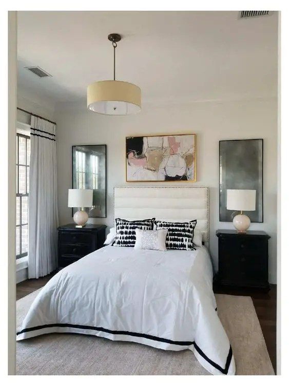 How High to Hang Mirror Over Nightstand