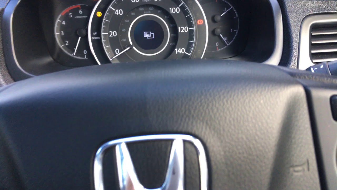 How to Reset Tire Pressure Light Honda Crv