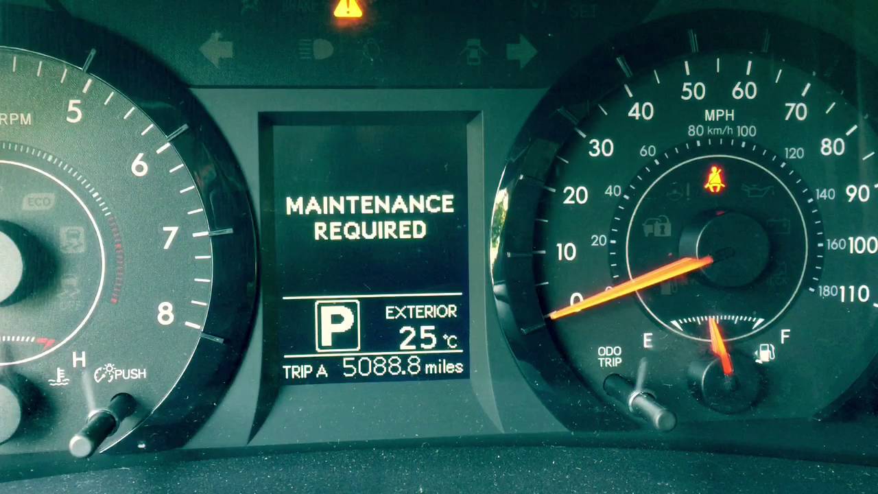 How to Turn off Maintenance Light on Toyota Sienna