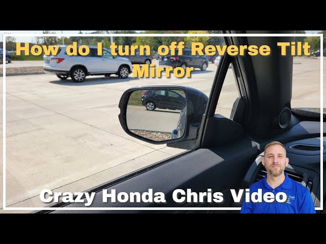 How to Turn off Reverse Tilt Mirrors Nissan