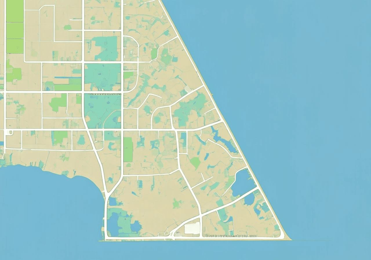 Map of C Section in Palm Coast.