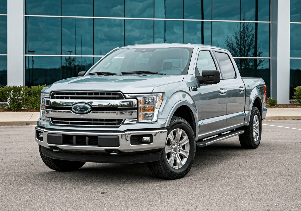 Ford F-150 in business setting.